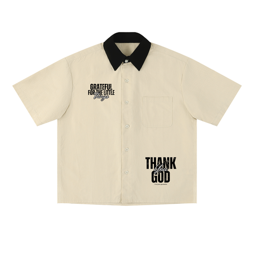 Beige Short Sleeve Shirt