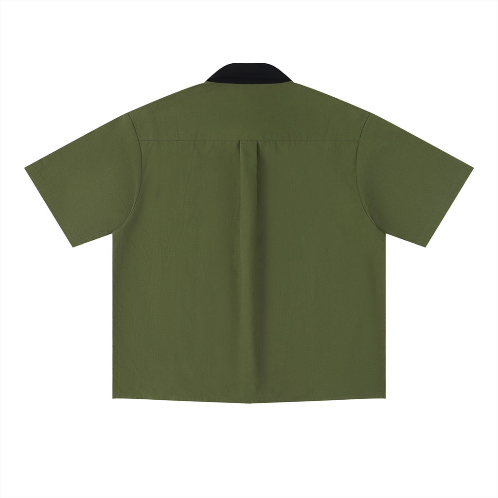 Army Green Short Sleeve Shirt