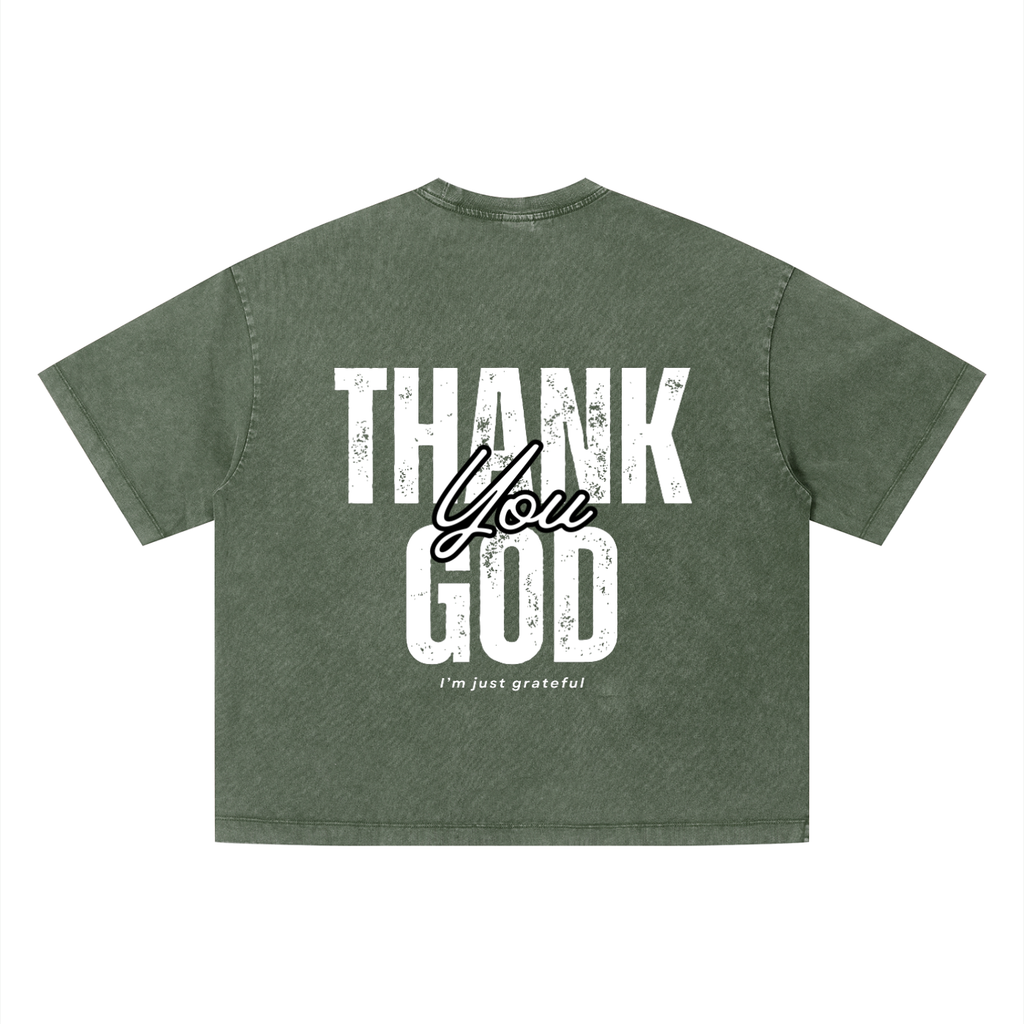Thank God green T-shirt