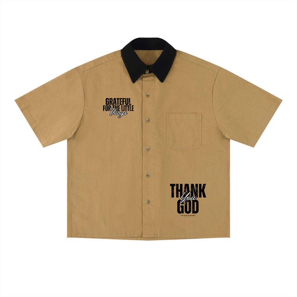 Brown Short Sleeve Shirt