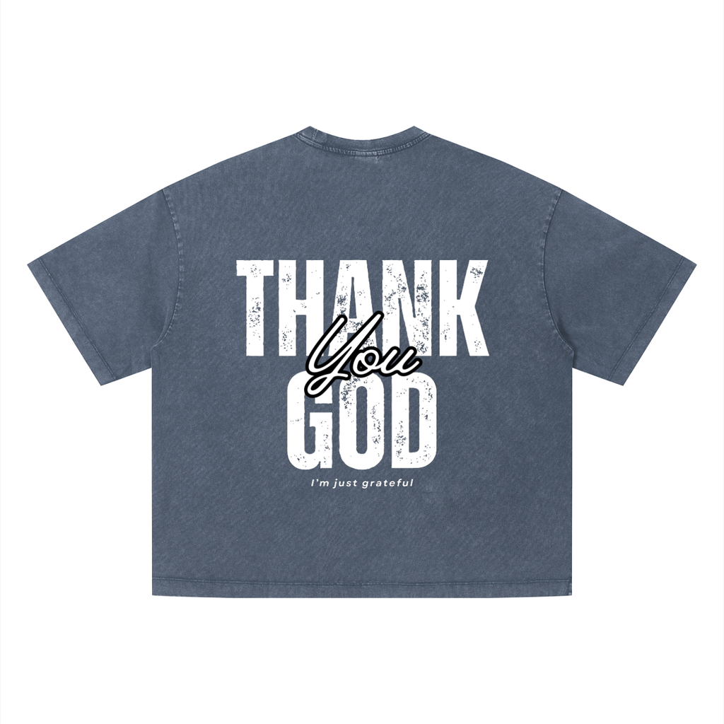 Thank God blue Tee